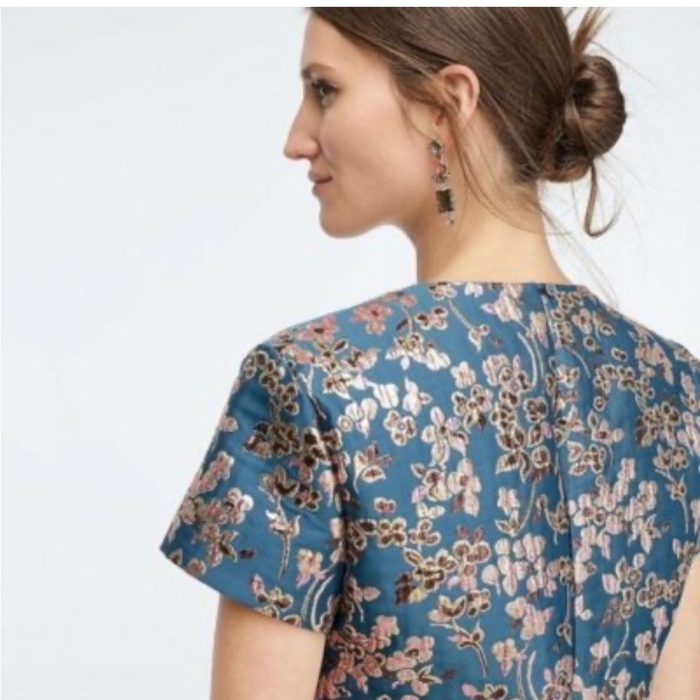 J. Crew Collection Jacquard Top - Picture 3 of 3